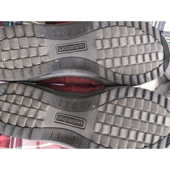 Women's Lands End Renata Suede Mid Calf Snow Boots Lace Up  Cranberry. 7.5 - Picture 5 of 6